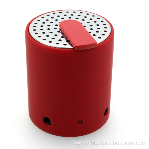 Portable Plastic Cylinder Bluetooth Speaker with MP3 200mAh USB (Bn-112)